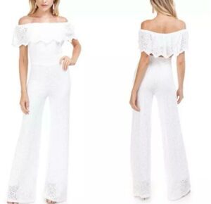 Nightcap Positano about lace off shoulder jumpsuit size 2